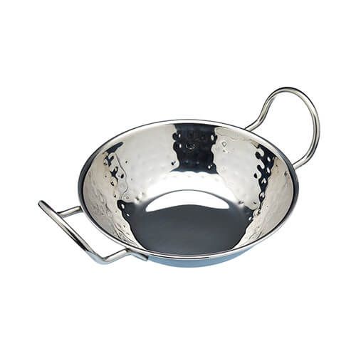 World Of Flavours Stainless Steel Balti Dish, 17cm