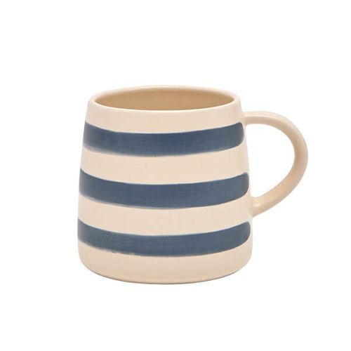 Joules Galley Grade Navy Cream Stripe Mug