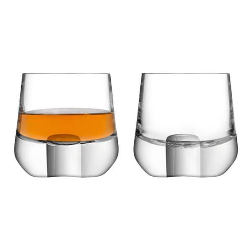 LSA Whisky Cut Tumbler 180ml Clear/Cut Set Of Two