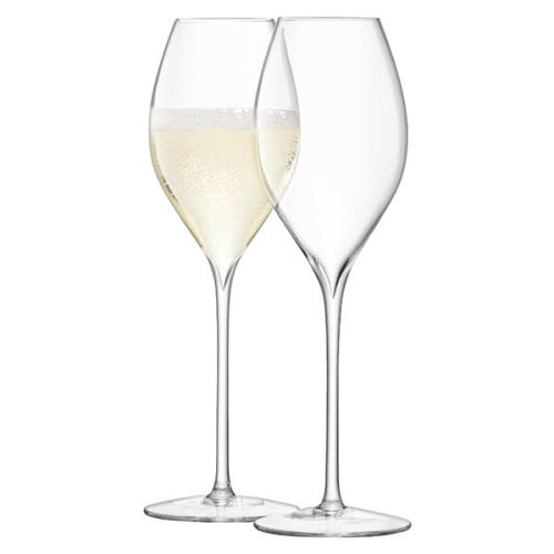 LSA Wine Champagne Tulip Glass 370ml Clear Set Of Two
