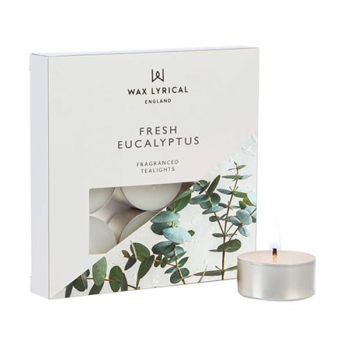 Wax Lyrical Fresh Eucalyptus Pack of 9 Tealights