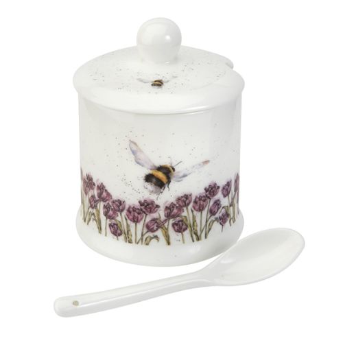 Wrendale Designs 'Flight Of The Bumblebee' Conserve Pot & Spoon