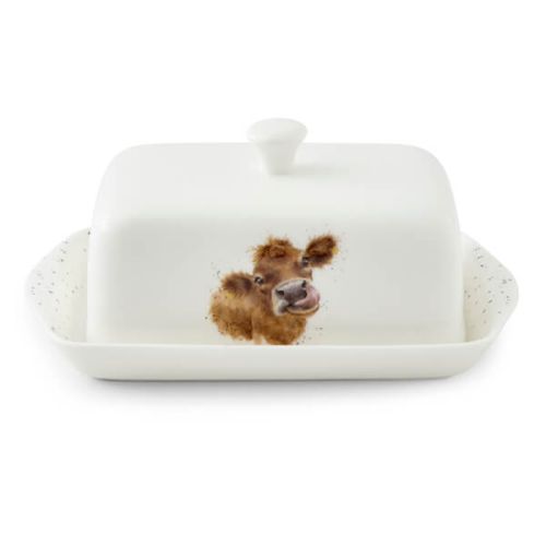 Wrendale Designs Covered Butter Dish Cow