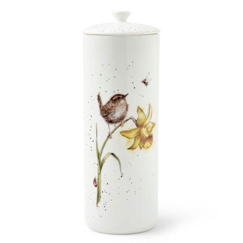 Wrendale Designs 'The Birds And The Bees' Wren Tall Lidded Storage Jar