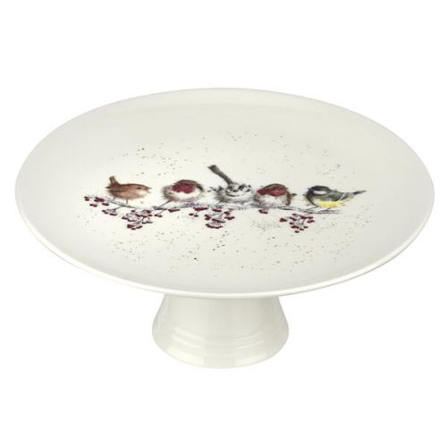 Wrendale Designs 'One Snowy Day' Christmas Footed Cake Plate 