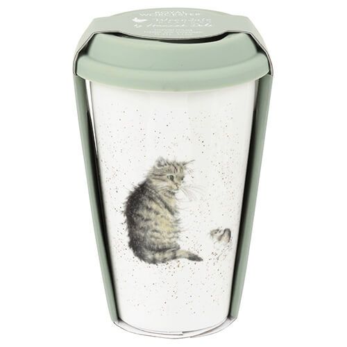 Wrendale Designs Travel Mug Cat & Mouse 6 for 5