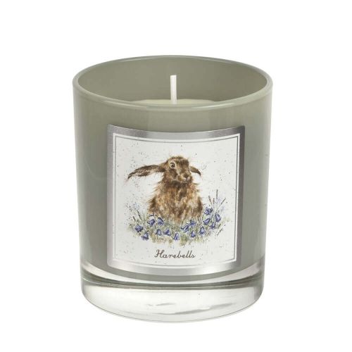 Wrendale Designs Harebells Hare Glass Candle Gift Boxed