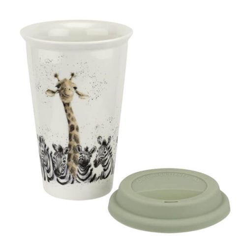 Wrendale Designs Giraffe & Zebra Travel Mug