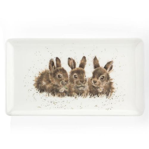 Wrendale Designs Rabbits Rectangular Tray