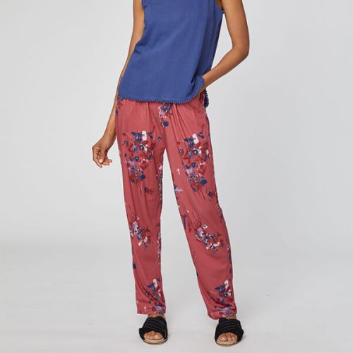Thought Hibiscus Red Cassia Trousers Size 8