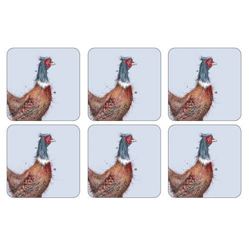Wrendale Designs Pheasant Coasters Set Of 6