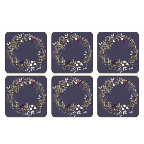 Sara Miller Garland Set of 6 Coasters