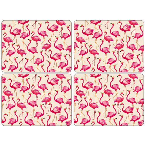 Sara Miller Flamingo Set of 4 Placemats