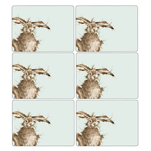 Wrendale Designs Hare Placemats Set Of 6