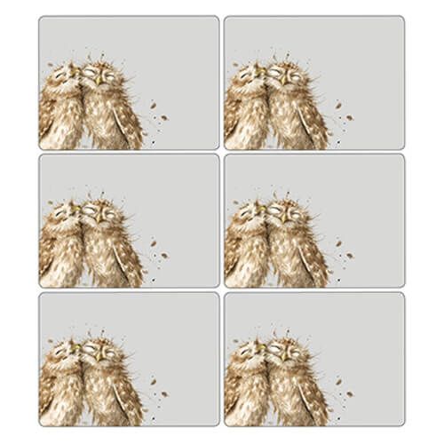 Wrendale Designs Owl Placemats Set Of 6