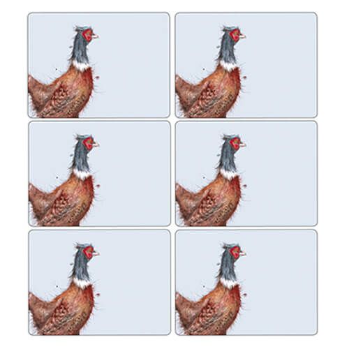 Wrendale Designs Pheasant Placemats Set Of 6