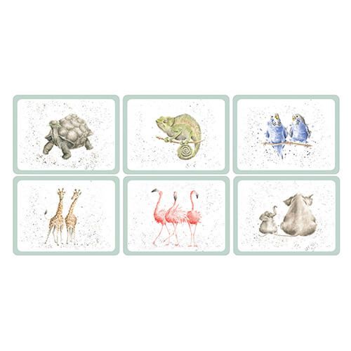 Wrendale Designs Zoological Placemats Set Of 6