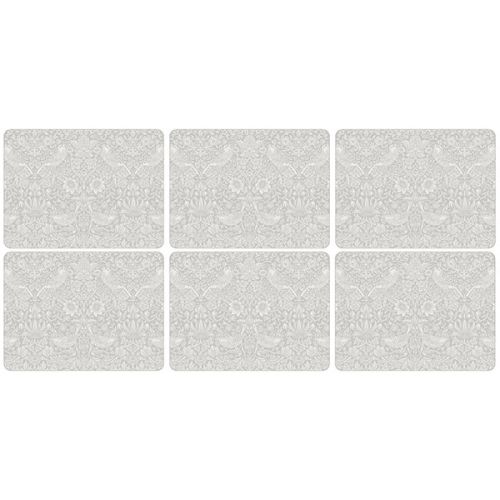 Morris & Co Pure Strawberry Thief Placemats Set of 6