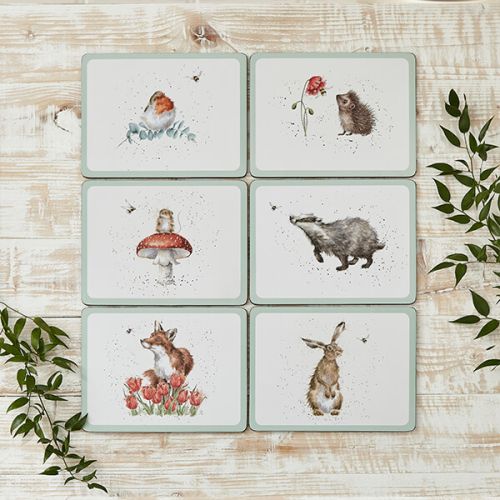 Wrendale Designs Bee Placemats Bumblebees Animals Cork Backed Table Mats 