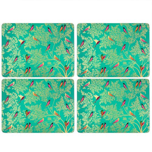 Sara Miller Chelsea Collection Set of 4 Large Green Placemats