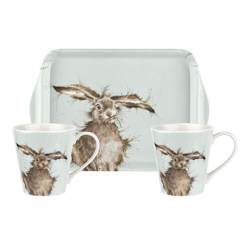 Wrendale Designs Mug & Tray Set Hare 6 for 5