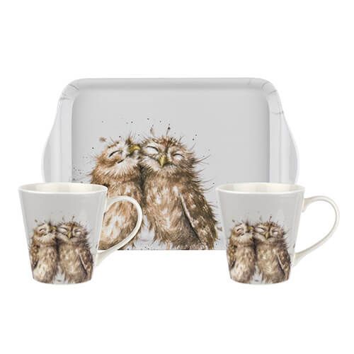 Wrendale Designs Mug & Tray Set Owl