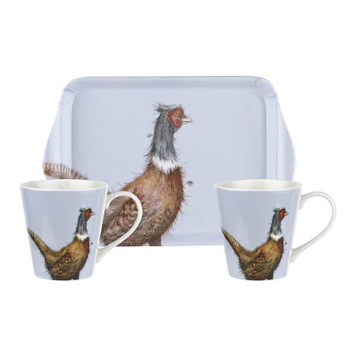 Wrendale Designs Mug & Tray Set Pheasant 6 for 5