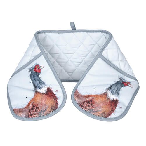 Wrendale Designs Double Oven Glove Pheasant Design