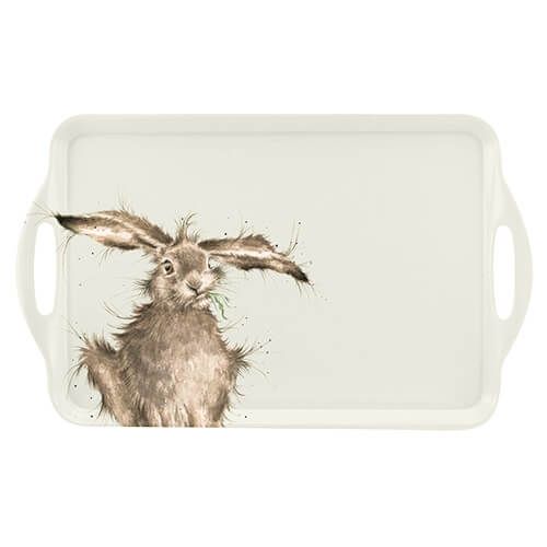 Wrendale Designs 'Hare-Brained' hare Large Handled Tray
