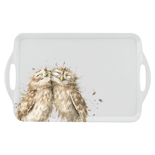 Wrendale Designs 'Birds Of A Feather' Owl Large Handled Tray