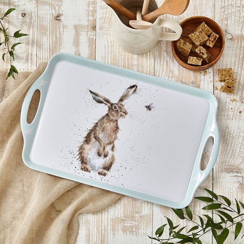 Wrendale Designs 'Hare And The Bee' Large Handled Tray