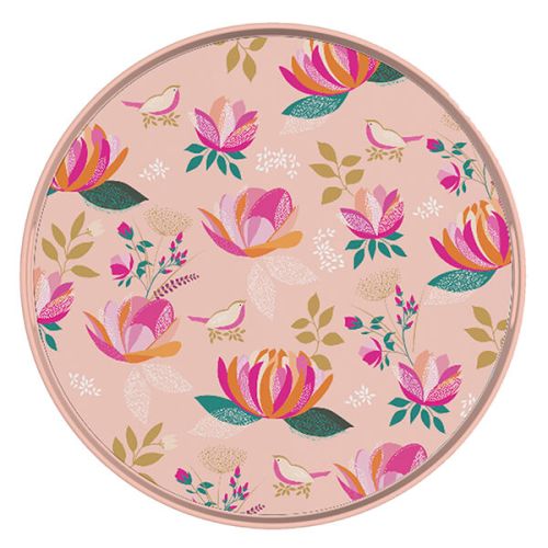 Sara Miller Peony Collection Round Tray
