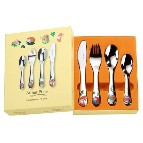 Arthur Price Woodland 4 Piece Children's Cutlery Set