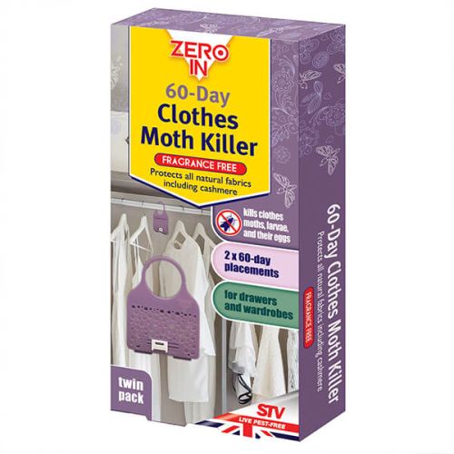 Zero In 60-Day Clothes Moth Killer Pack Of 2