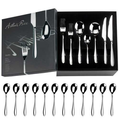Arthur Price Signature Henley 84 Piece Cutlery Box Set plus FREE Set of 12 Tea Spoons