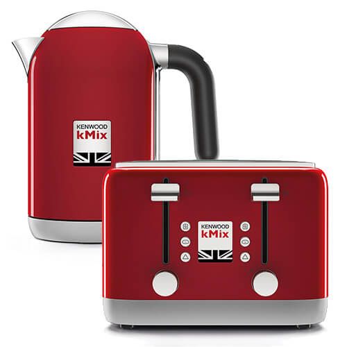 Kenwood kMix Kettle & Toaster Set Red
