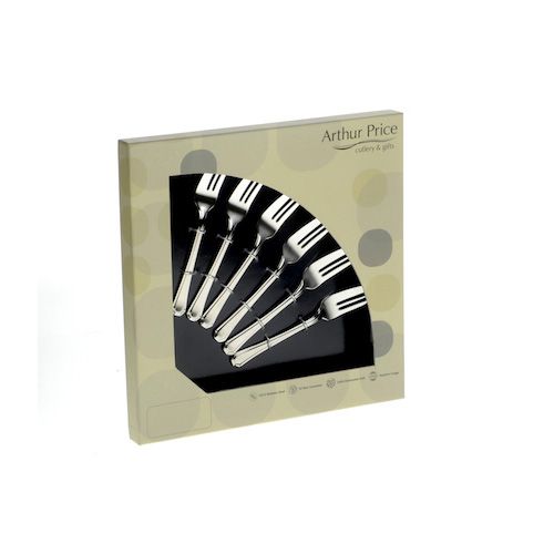 Arthur Price Classic Kings Set of 6 Pastry Forks