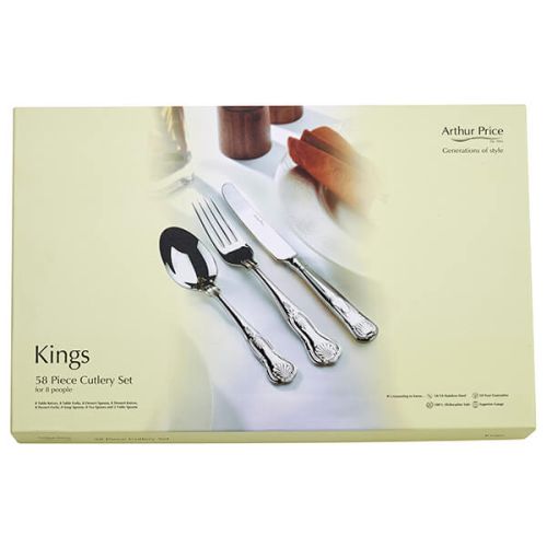 Arthur Price Everyday Classics Kings 58 Piece Cutlery Set