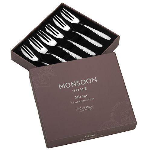 Arthur Price Monsoon Mirage Set Of 6 Pastry Forks