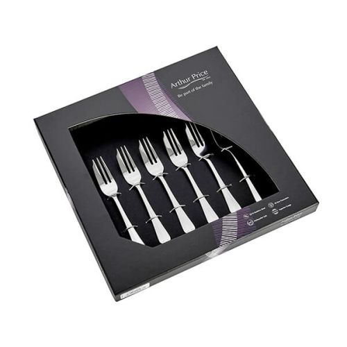 Arthur Price Classic Rattail Set of 6 Pastry Forks