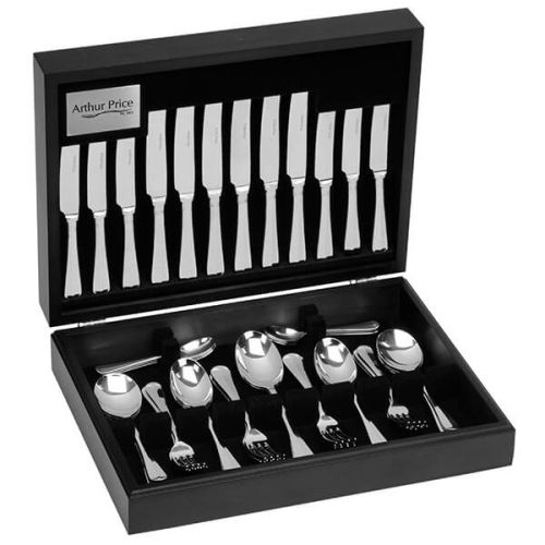 Arthur Price Classic Rattail 58 Piece Cutlery Canteen FREE Extra Eight Tea Spoons