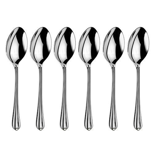 Arthur Price Classic Royal Pearl Set of 6 Tea Spoons