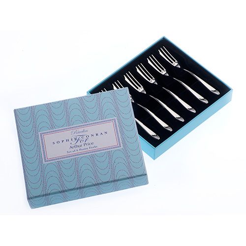 Arthur Price Sophie Conran Rivelin Set Of 6 Pastry Forks Gift Box