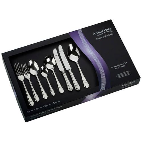 Arthur Price Classic Dubarry 44 Piece Cutlery Gift Box Set FREE Extra Six Tea Spoons