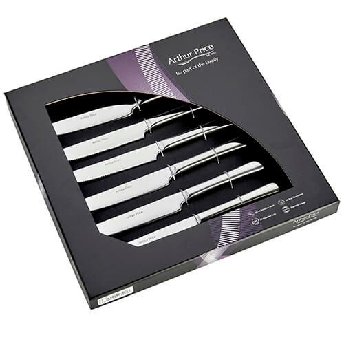 Arthur Price Contemporary Willow Set of 6 Steak Knives