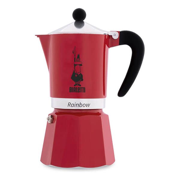 Bialetti Rainbow 6 Cup Coffee Maker Red
