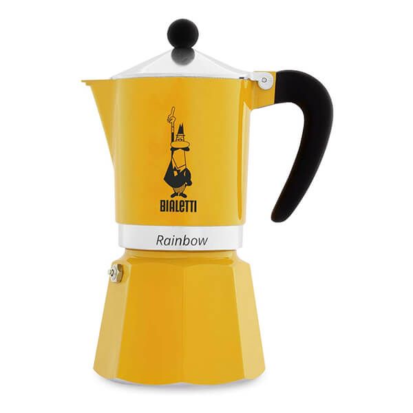 Bialetti Rainbow 6 Cup Coffee Maker Yellow