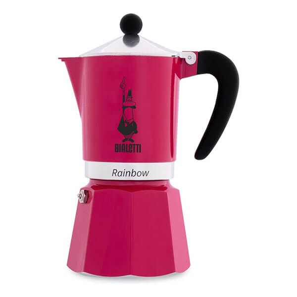 Bialetti Rainbow 6 Cup Coffee Maker Pink