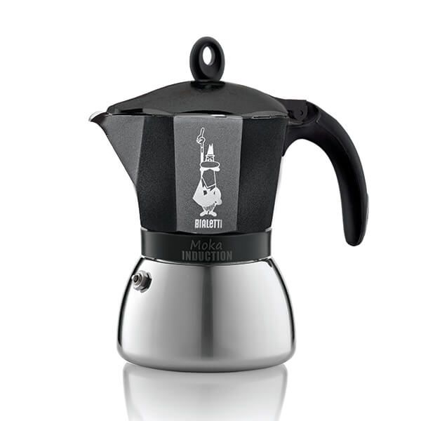 Bialetti Moka Induction 6 Cup Espresso Maker Black