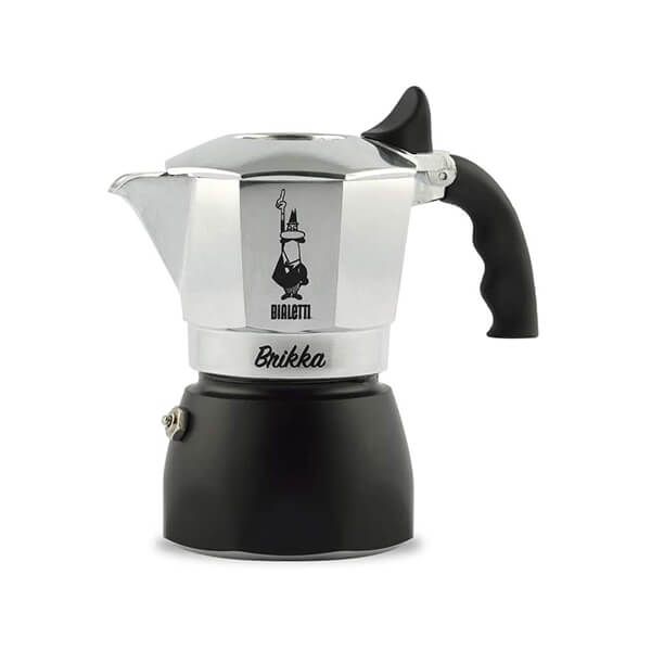 Bialetti Brikka 2 Cup Coffee Maker Black